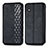 Custodia Portafoglio In Pelle Cover con Supporto S01D per Samsung Galaxy M01 Core Nero