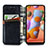 Custodia Portafoglio In Pelle Cover con Supporto S01D per Samsung Galaxy M11