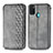 Custodia Portafoglio In Pelle Cover con Supporto S01D per Samsung Galaxy M21 Grigio