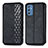 Custodia Portafoglio In Pelle Cover con Supporto S01D per Samsung Galaxy M52 5G Nero