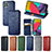 Custodia Portafoglio In Pelle Cover con Supporto S01D per Samsung Galaxy M53 5G