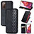 Custodia Portafoglio In Pelle Cover con Supporto S01D per Samsung Galaxy S20 FE 4G