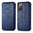 Custodia Portafoglio In Pelle Cover con Supporto S01D per Samsung Galaxy S20 FE 4G Blu