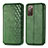 Custodia Portafoglio In Pelle Cover con Supporto S01D per Samsung Galaxy S20 FE 4G Verde