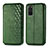 Custodia Portafoglio In Pelle Cover con Supporto S01D per Samsung Galaxy S20 Plus Verde