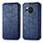 Custodia Portafoglio In Pelle Cover con Supporto S01D per Sharp Aquos R8 Blu