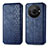 Custodia Portafoglio In Pelle Cover con Supporto S01D per Sharp Aquos R8 Pro Blu