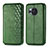 Custodia Portafoglio In Pelle Cover con Supporto S01D per Sharp Aquos R8 Verde