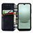 Custodia Portafoglio In Pelle Cover con Supporto S01D per Sharp Aquos wish3