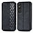 Custodia Portafoglio In Pelle Cover con Supporto S01D per Sony Xperia 1 V Nero