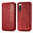 Custodia Portafoglio In Pelle Cover con Supporto S01D per Sony Xperia 10 IV Rosso