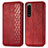 Custodia Portafoglio In Pelle Cover con Supporto S01D per Sony Xperia 5 III SO-53B Rosso