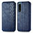 Custodia Portafoglio In Pelle Cover con Supporto S01D per Sony Xperia 5 IV Blu