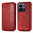 Custodia Portafoglio In Pelle Cover con Supporto S01D per Vivo iQOO Z6 Lite 5G Rosso