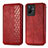 Custodia Portafoglio In Pelle Cover con Supporto S01D per Vivo iQOO Z6x Rosso