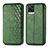 Custodia Portafoglio In Pelle Cover con Supporto S01D per Vivo V20 (2021) Verde