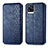 Custodia Portafoglio In Pelle Cover con Supporto S01D per Vivo V20 Blu