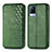 Custodia Portafoglio In Pelle Cover con Supporto S01D per Vivo V21 5G Verde