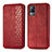 Custodia Portafoglio In Pelle Cover con Supporto S01D per Vivo V21e 4G Rosso