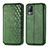 Custodia Portafoglio In Pelle Cover con Supporto S01D per Vivo V21e 4G Verde