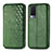 Custodia Portafoglio In Pelle Cover con Supporto S01D per Vivo V21e 5G Verde