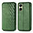 Custodia Portafoglio In Pelle Cover con Supporto S01D per Vivo Y02S Verde