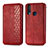 Custodia Portafoglio In Pelle Cover con Supporto S01D per Vivo Y11 Rosso