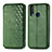 Custodia Portafoglio In Pelle Cover con Supporto S01D per Vivo Y11 Verde