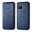 Custodia Portafoglio In Pelle Cover con Supporto S01D per Vivo Y21 Blu