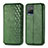 Custodia Portafoglio In Pelle Cover con Supporto S01D per Vivo Y21 Verde