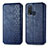 Custodia Portafoglio In Pelle Cover con Supporto S01D per Vivo Y50 Blu