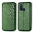 Custodia Portafoglio In Pelle Cover con Supporto S01D per Vivo Y50 Verde