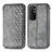 Custodia Portafoglio In Pelle Cover con Supporto S01D per Xiaomi Mi Note 10 Lite Grigio