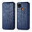 Custodia Portafoglio In Pelle Cover con Supporto S01D per Xiaomi POCO C3 Blu