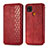 Custodia Portafoglio In Pelle Cover con Supporto S01D per Xiaomi POCO C3 Rosso