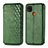 Custodia Portafoglio In Pelle Cover con Supporto S01D per Xiaomi POCO C31 Verde