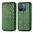 Custodia Portafoglio In Pelle Cover con Supporto S01D per Xiaomi Poco C55 Verde