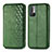 Custodia Portafoglio In Pelle Cover con Supporto S01D per Xiaomi POCO M3 Pro 5G Verde