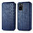 Custodia Portafoglio In Pelle Cover con Supporto S01D per Xiaomi Poco M5S Blu