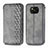 Custodia Portafoglio In Pelle Cover con Supporto S01D per Xiaomi Poco X3 NFC Grigio