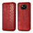 Custodia Portafoglio In Pelle Cover con Supporto S01D per Xiaomi Poco X3 NFC Rosso