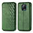 Custodia Portafoglio In Pelle Cover con Supporto S01D per Xiaomi Redmi 10X Pro 5G Verde