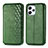 Custodia Portafoglio In Pelle Cover con Supporto S01D per Xiaomi Redmi 12 4G Verde