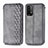 Custodia Portafoglio In Pelle Cover con Supporto S01D per Xiaomi Redmi 9 Power Grigio