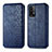 Custodia Portafoglio In Pelle Cover con Supporto S01D per Xiaomi Redmi 9T 4G Blu