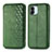 Custodia Portafoglio In Pelle Cover con Supporto S01D per Xiaomi Redmi A1 Verde