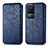 Custodia Portafoglio In Pelle Cover con Supporto S01D per Xiaomi Redmi K50 5G Blu