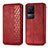 Custodia Portafoglio In Pelle Cover con Supporto S01D per Xiaomi Redmi K50 5G Rosso