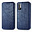 Custodia Portafoglio In Pelle Cover con Supporto S01D per Xiaomi Redmi Note 10 5G Blu