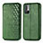 Custodia Portafoglio In Pelle Cover con Supporto S01D per Xiaomi Redmi Note 10 JE 5G Verde